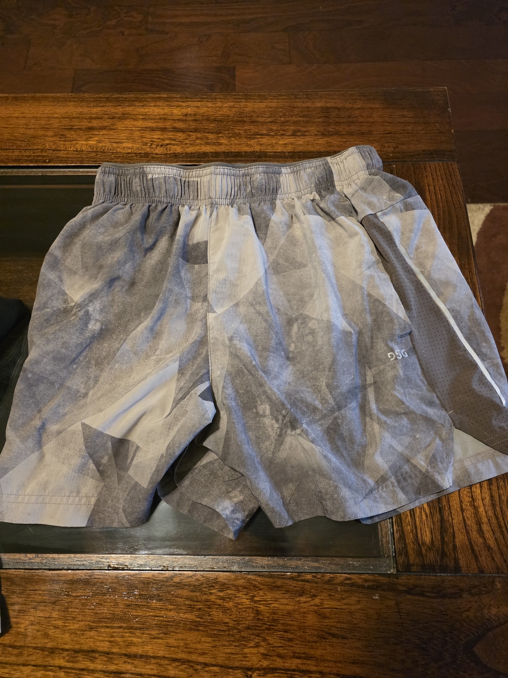 DSG Gray Geometric Performance Shorts